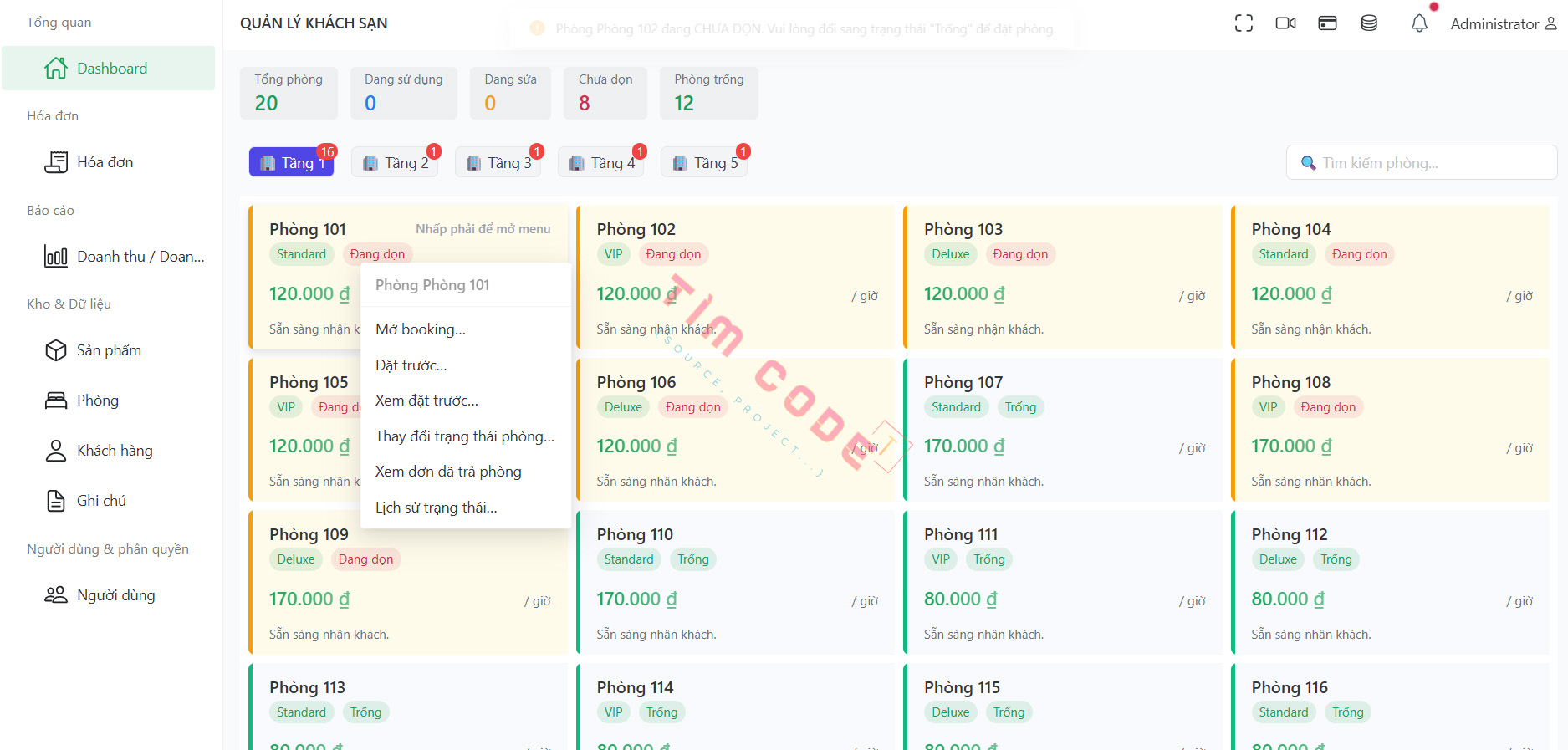 Source code quản lý khách sạn viết bằng Laravel có gì đặc biệt?