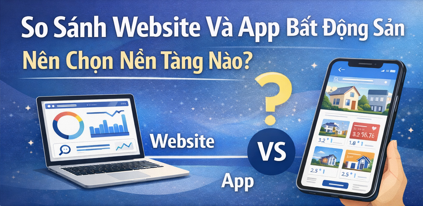 So Sánh Website Và App Bất Động Sản: Nên Chọn Nền Tảng Nào?