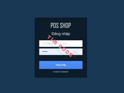 Phần mềm quản lý quán cafe PHP đầy đủ chức năng