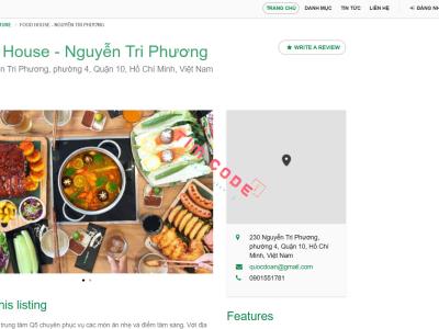Website đánh dấu địa chỉ trên bản đồ và upload thông tin bằng PHP