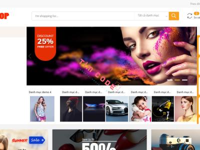 Website bán hàng đa cửa hàng (Multi Store) Laravel