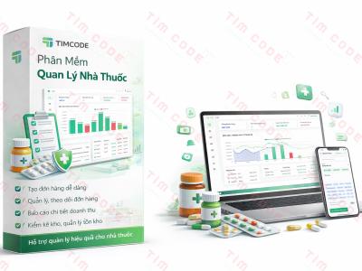 Phần Mềm Quản Lý Nhà Thuốc Thông Minh – Quản Lý Bán Hàng, Kho, Doanh Thu Hiệu Quả